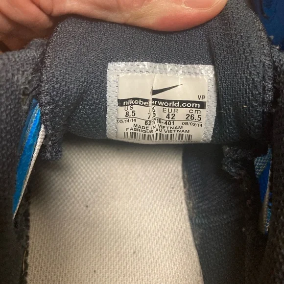 Nike Reax pre-loved Blue size 8.5 - Picture 7 of 7